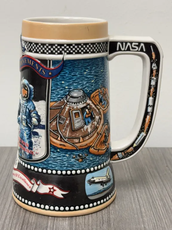 Vintage Miller Genuine Draft "Great American Achievements" Stein - 5th in a Series
