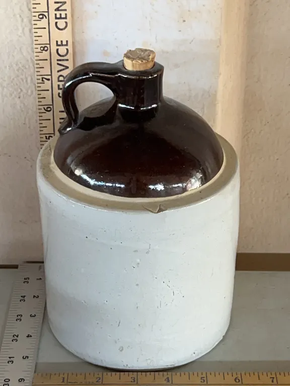 Vintage Crock Jug 5.75"X8.75"