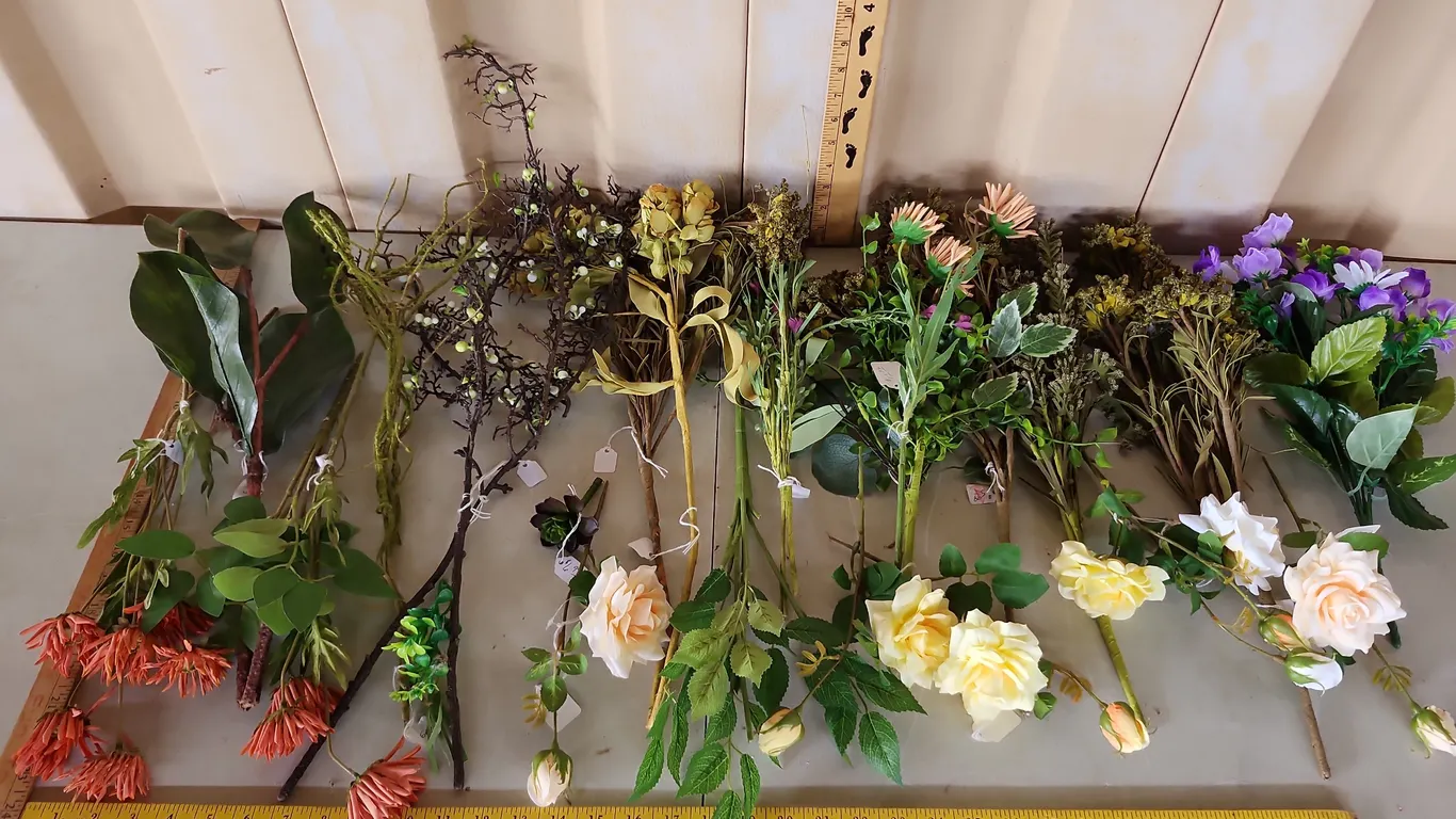 Assorted Artificial Flower Picks