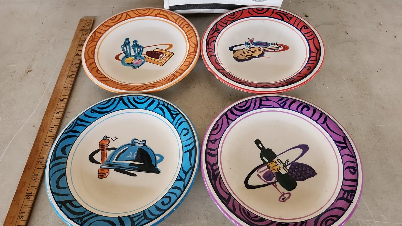 Argosy 4 Limited Edition Designer Plates In Box