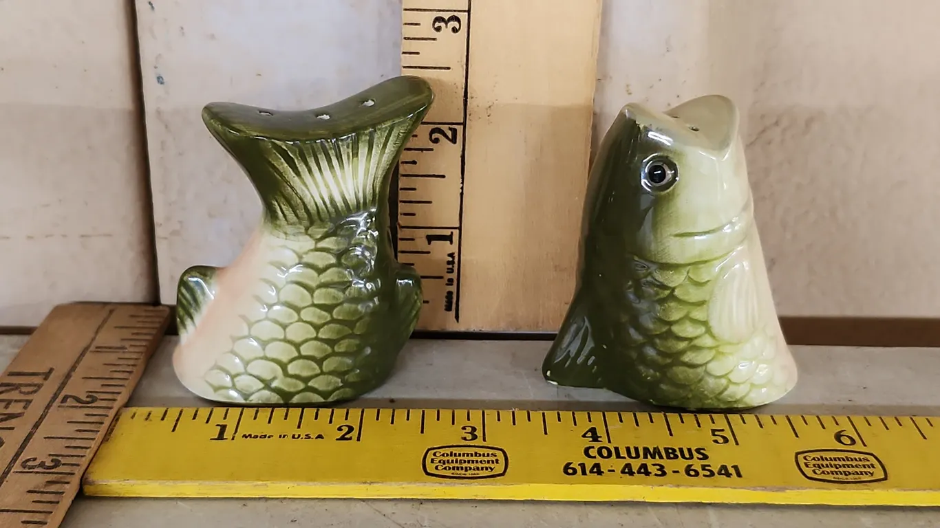 Ceramic Fish Salt/Pepper Shakers