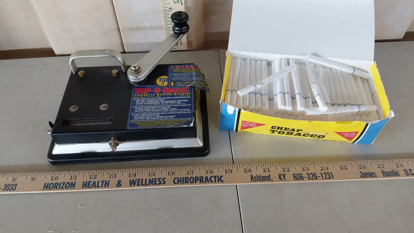 Top-O-Matic Cigarette Making Machine & Tubes