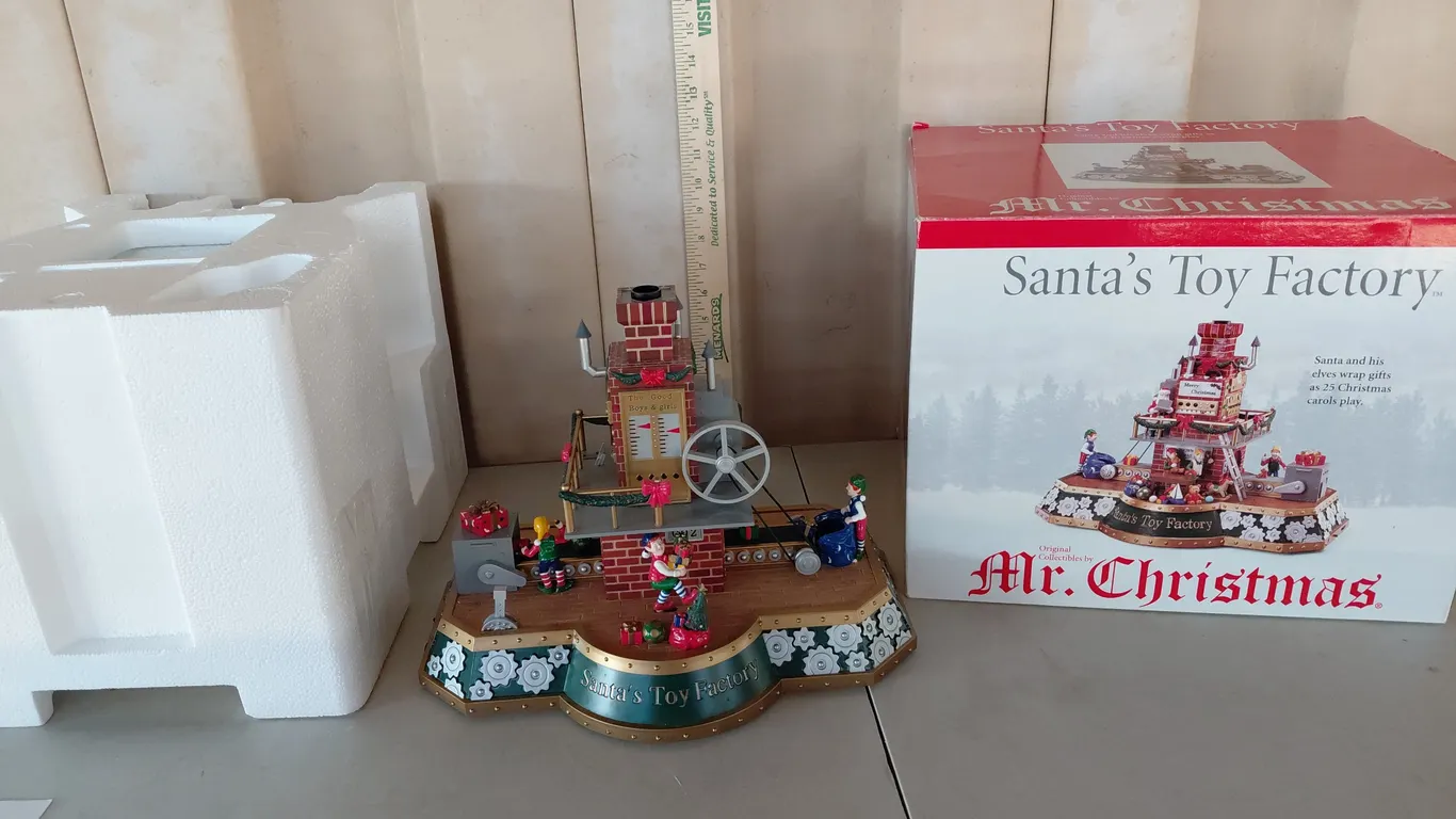 2001 Santa's Toy Factory Original Collectibles By Mr. Christmas Electric In Box