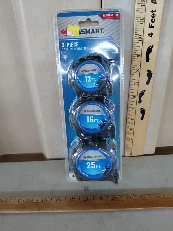 New Jobsmart 3 Pc Tape Measure Set