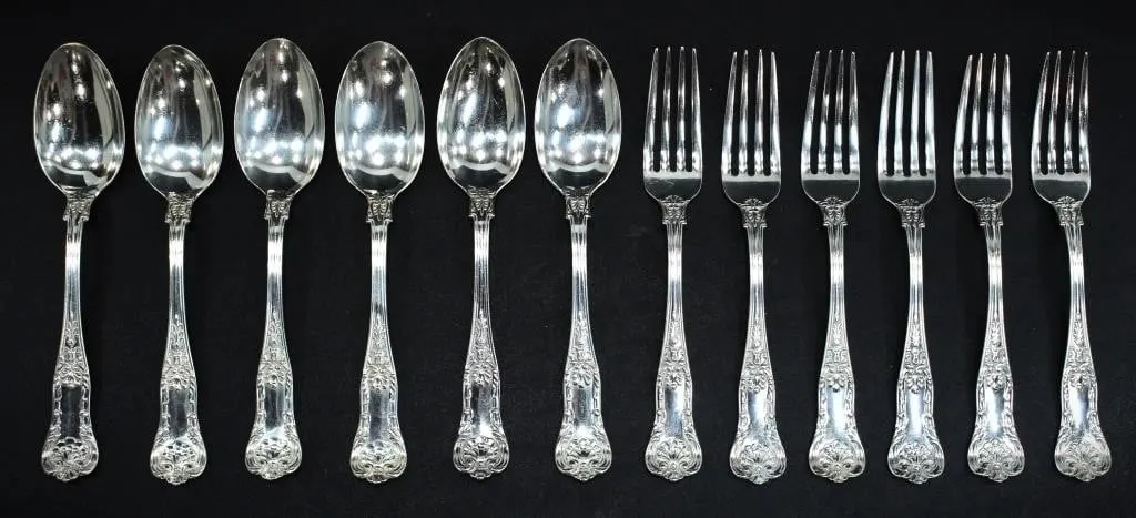 12PC STERLING RYRIE BROS (BIRKS) FLATWARE SET 563g