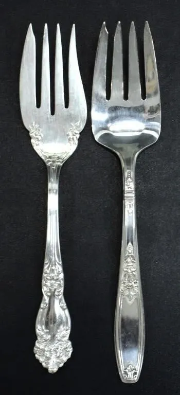 SILVERPLATE ROGER BROS, REED & BARTON MEAT SERVERS