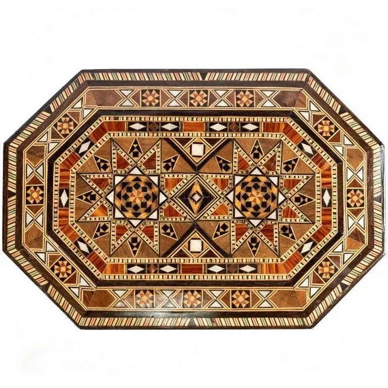 OCTAGONAL MOSAIC JEWLERY BOX