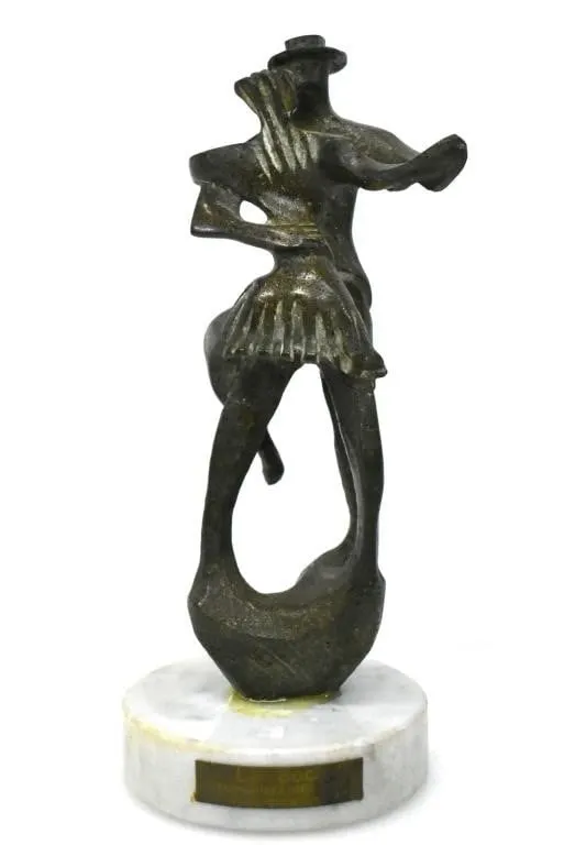 HUGO BIGNOLI BRONZE DANCING SCULPTURE