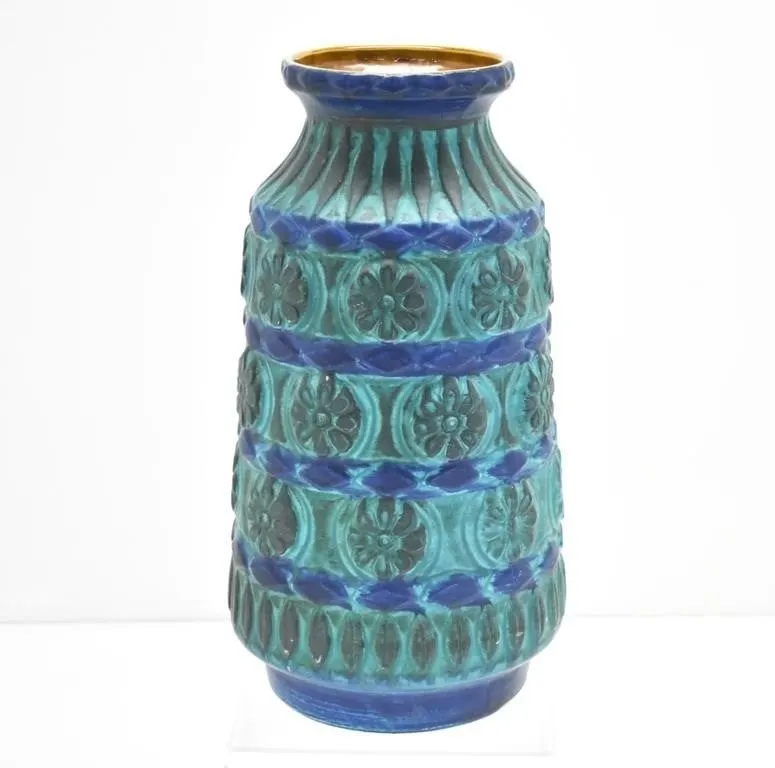 BODO MANS, BAY KERAMIC WEST GERMAN POTTERY VASE