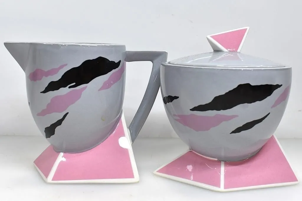 FUJIMORI "CLOUDS" SUGAR BOWL & CREAMER