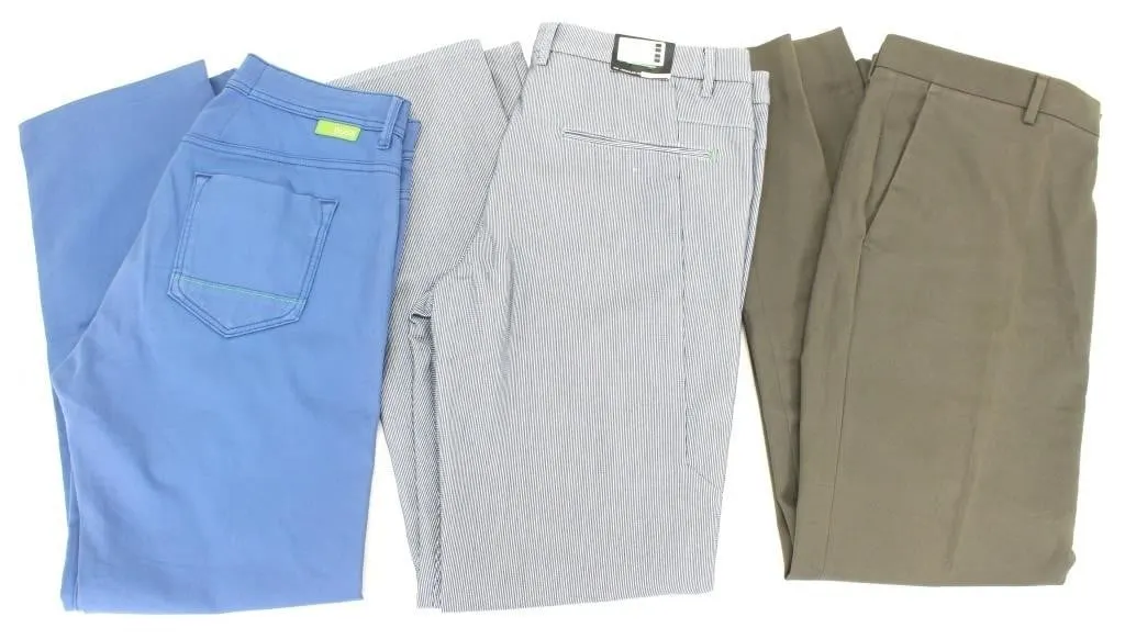 HUGO BOSS PAIRS MEN'S STRETCH REG FIT PANTS 33