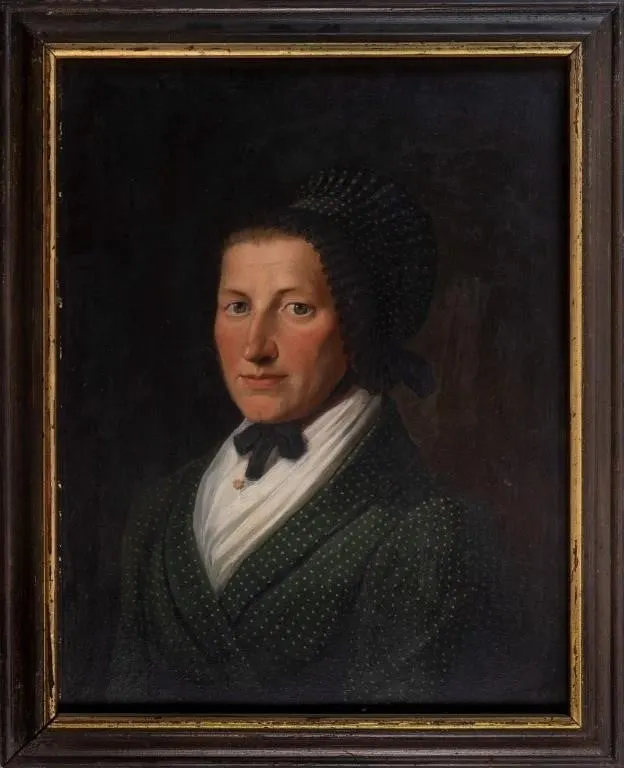 BIEDERMEIER PORTRAIT OF FRAU ZIMMERMANN, C.1820�25