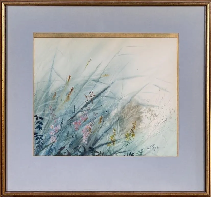 MARJORIE PIGOTT WILDFLOWERS AND GRASSES WATERCOLOR