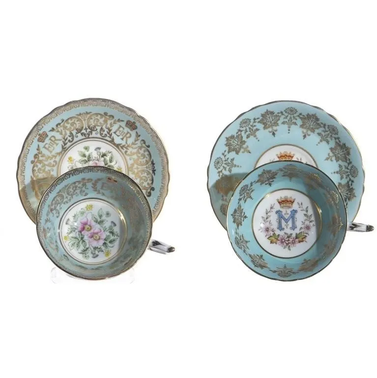 PARAGON QUEEN ELIZABETH/PRINCESS MARGARET TEACUPS