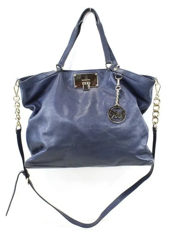 MICHAEL KORS LEATHER CHANNING TOTE BAG + DUSTBAG