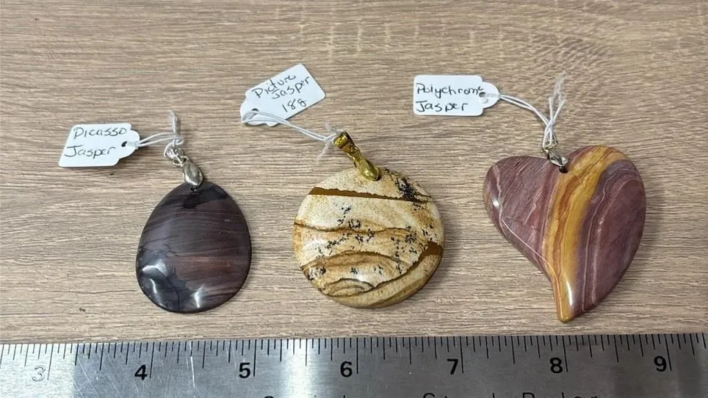 3 Stone Pendants. *SC