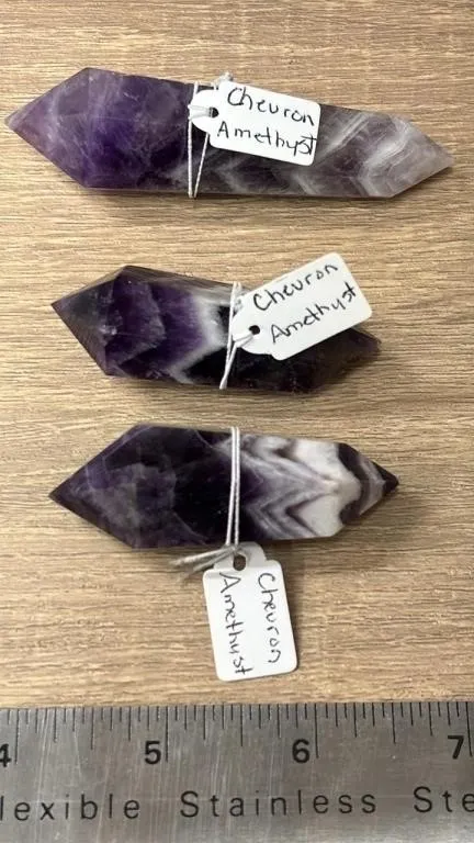 3 Amethyst Crystals. *SC