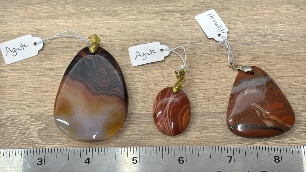 3 Stone Pendants. *SC
