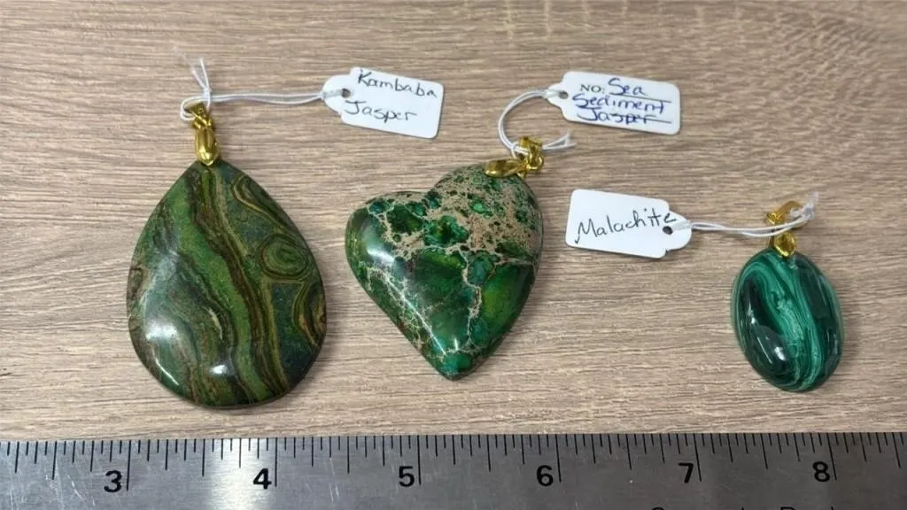 3 Stone Pendants. *SC