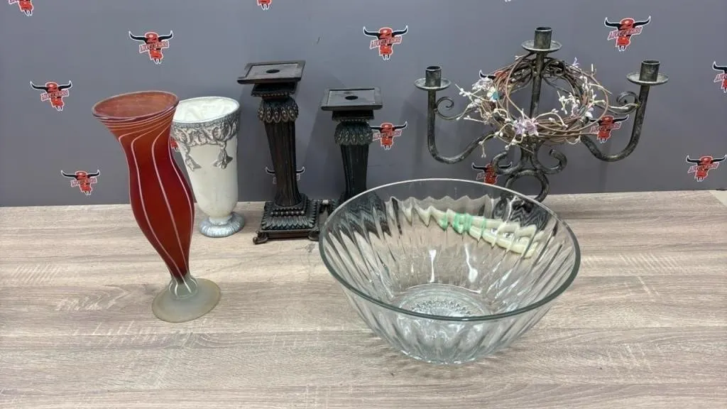 Candle Holder, Vase, Etc. *NO SHIPPING