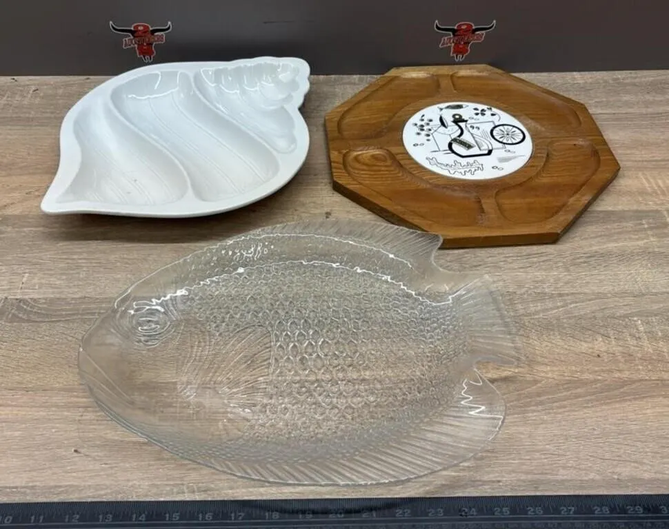 2 Asst. Serving Dishes. *NO SHIPPING
