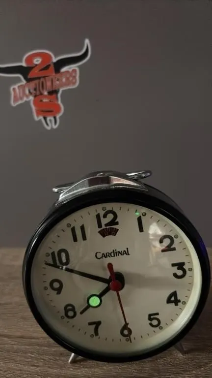 Cardinal Side Table Alarm Clock w/Glowing Dotes.