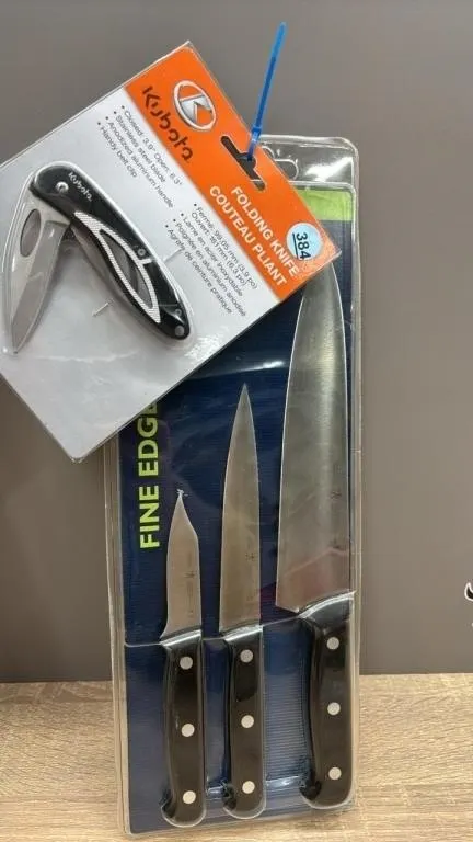 JA Henckels Fine Edge Prob Knife Set & Kubota