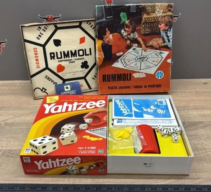 Rummoli & Yahtzee Games.