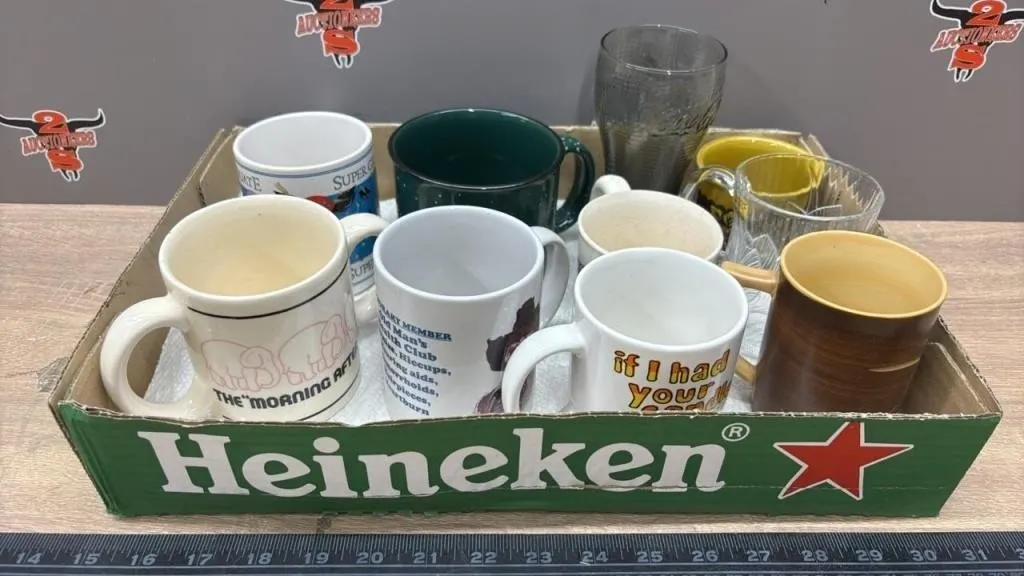 Tray of Asst. Mugs. *NO SHIPPING
