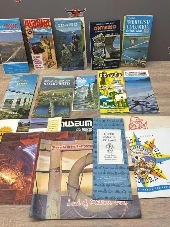 Asst. Vintage Maps & Misc. Brochures.