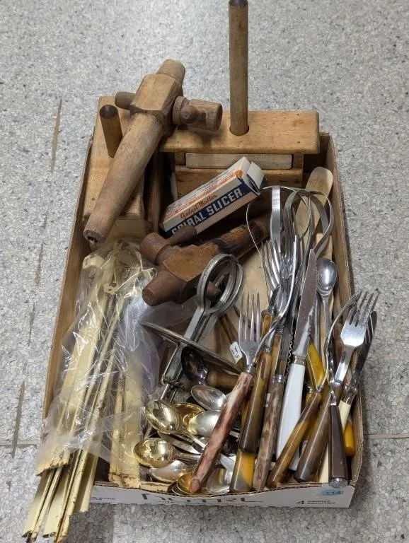 Antique Kitchen Items - Cutlery, Utensils, Etc.