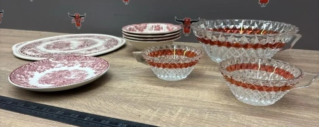 9PC Asst. Dinnerware Items. *NO SHIPPING