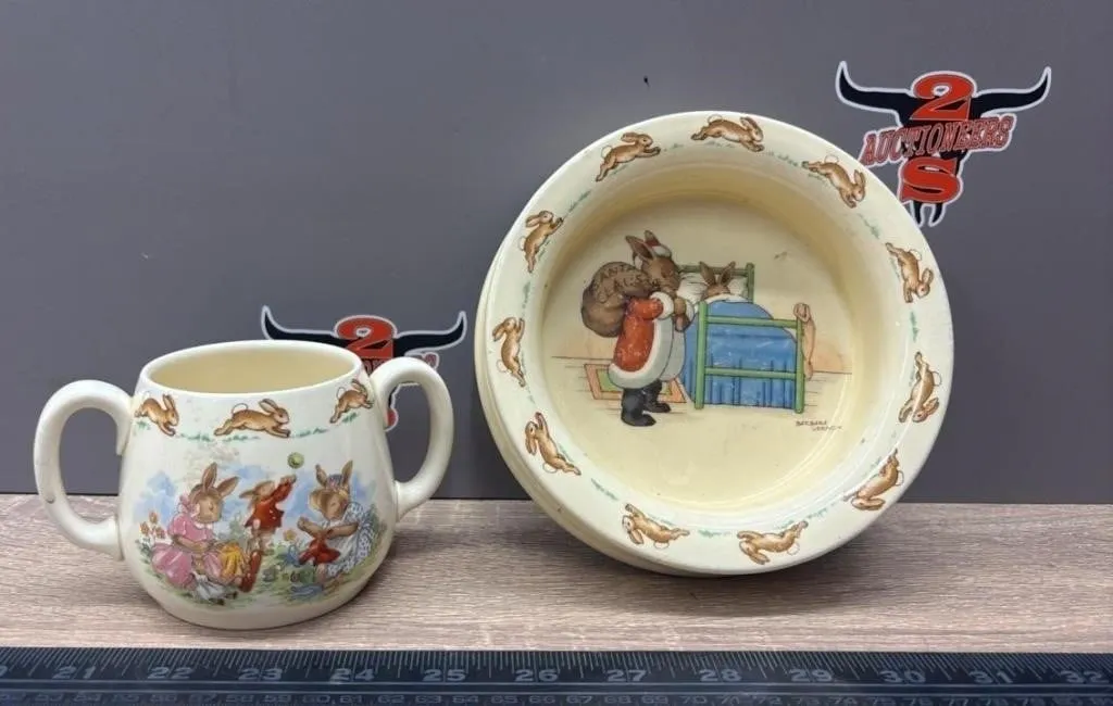 Royal Doulton Bunnykins Bowl & Mug. *SC