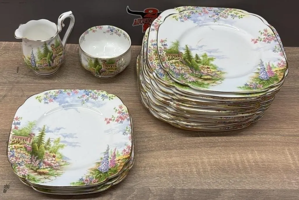 20Pc Royal Albert Kentish Rockery China.