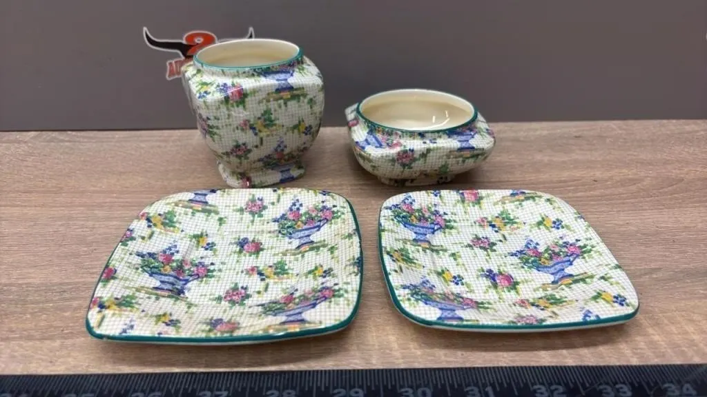 4Pc Royal Winton Pelham China Items. Some Chips.