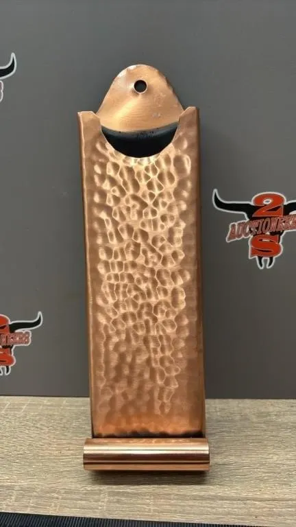 Solid Copper 10� Match Wall Holder.