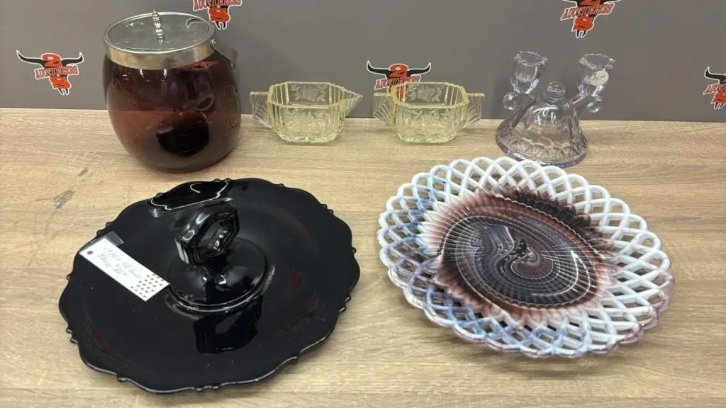 Antique/Vintage Glassware - Candle Holder,