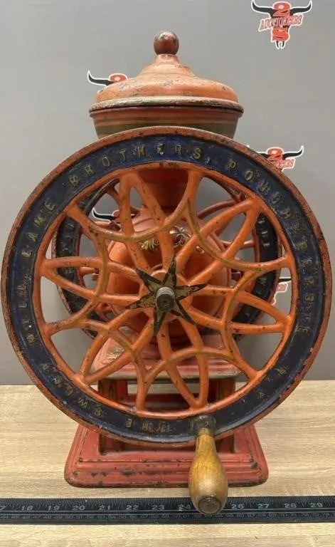 Lane Brothers Cast Iron Coffee Grinder.