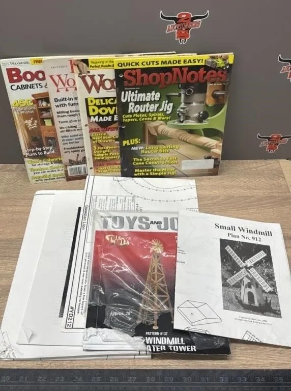 Asst. Wood Working Magazines & Asst. Patterns.