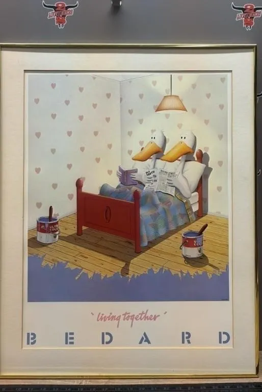 Living Together Duck Print 22�Wx28�H. *No Glass.