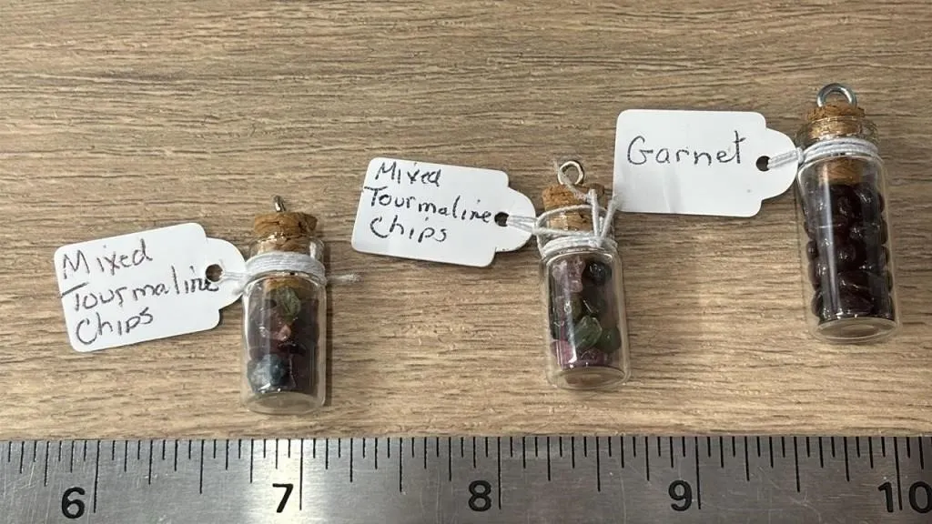 3 Crystal Pendants. *SC
