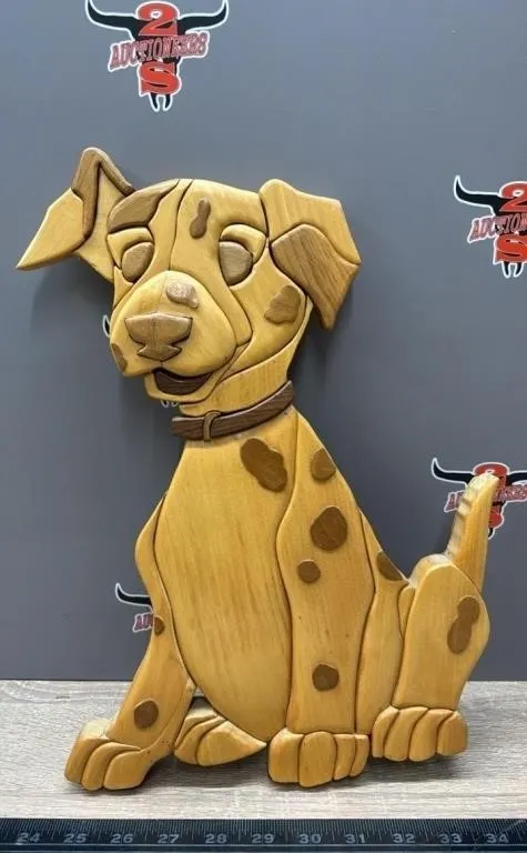 14�H Wood Dalmatian Wall Art.