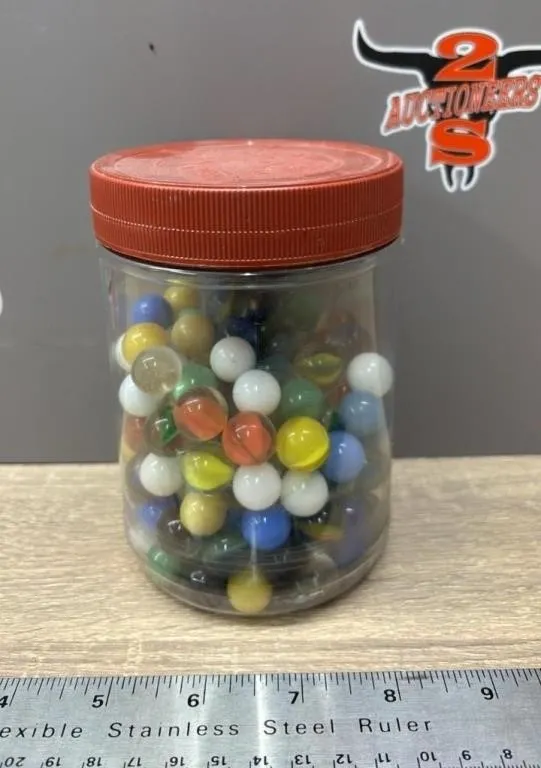 Container of Asst. Marbles.