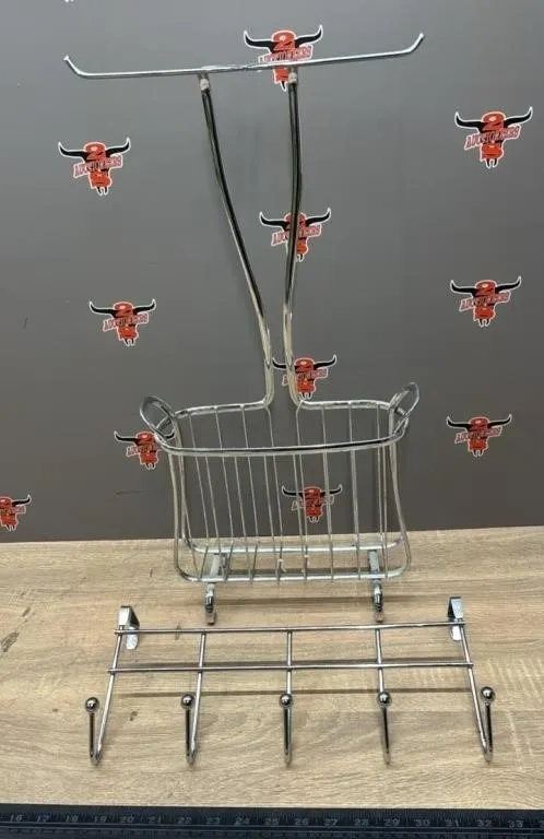 24� Toilet Paper Stand & Door Hooks. *NO SHIPPING