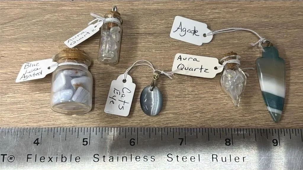 5 Crystal Pendants. *SC