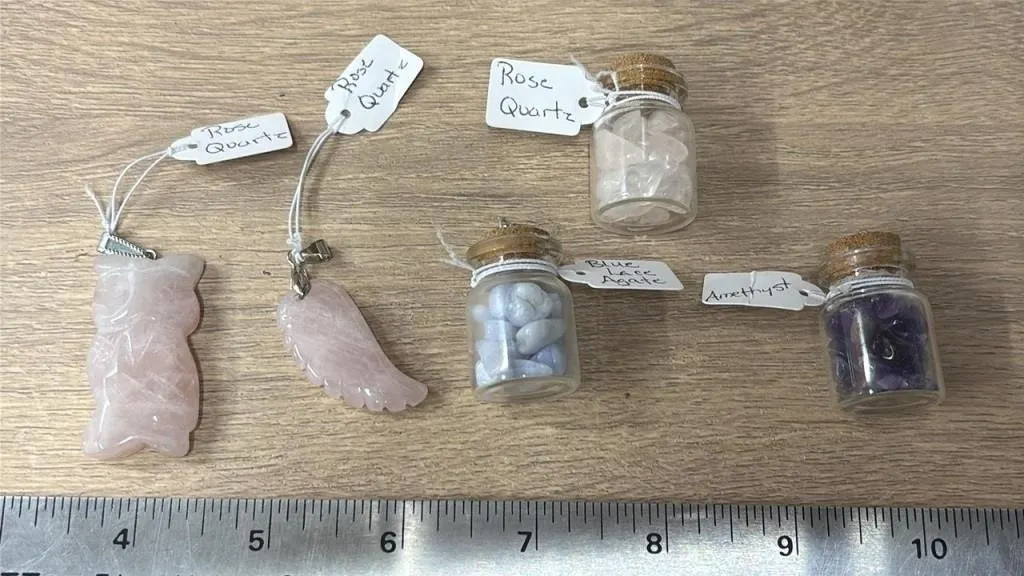 5 Crystal Pendants. *SC