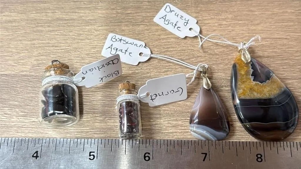 4 Crystal Pendants. *SC