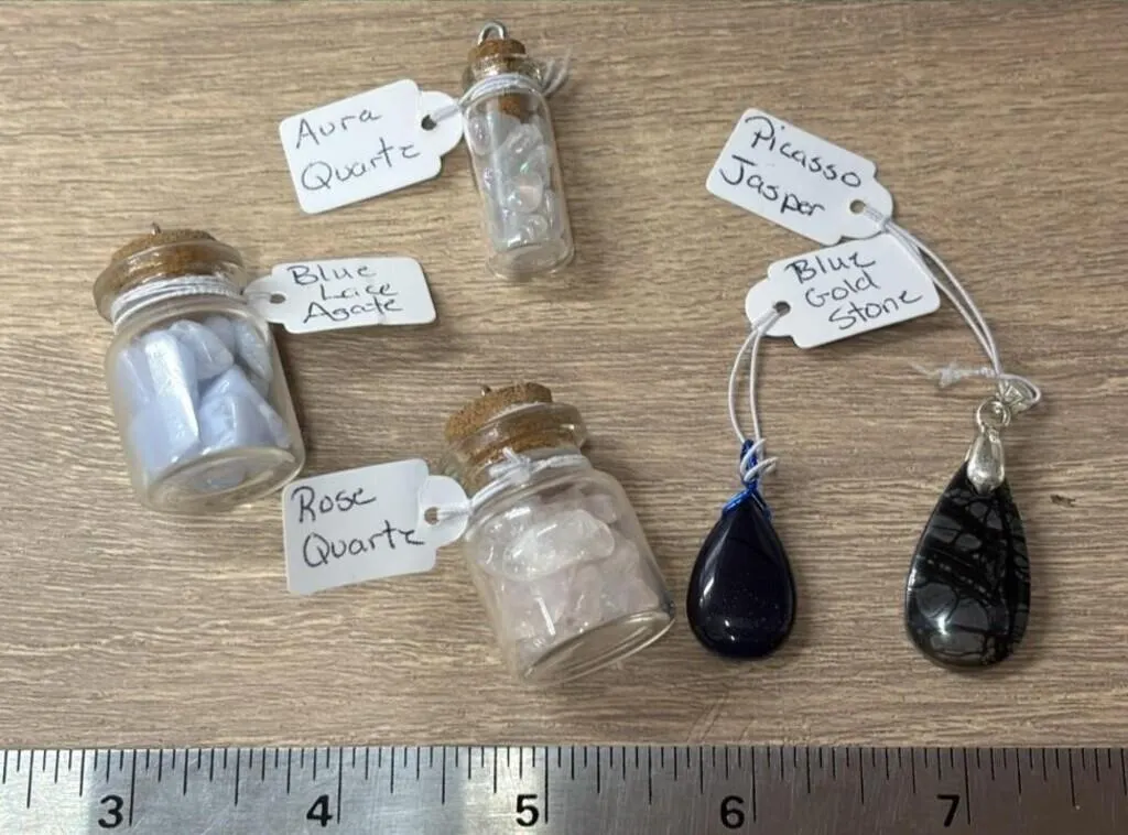 5 Crystal Pendants. *SC