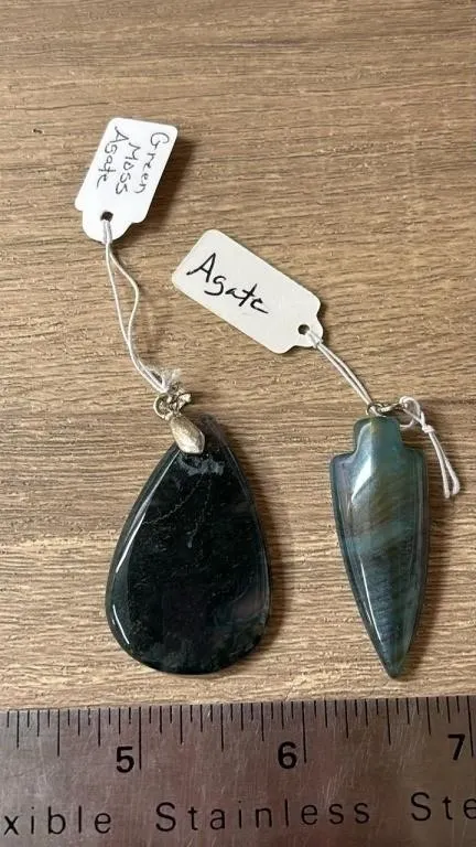 2 Crystal Pendants. *SC