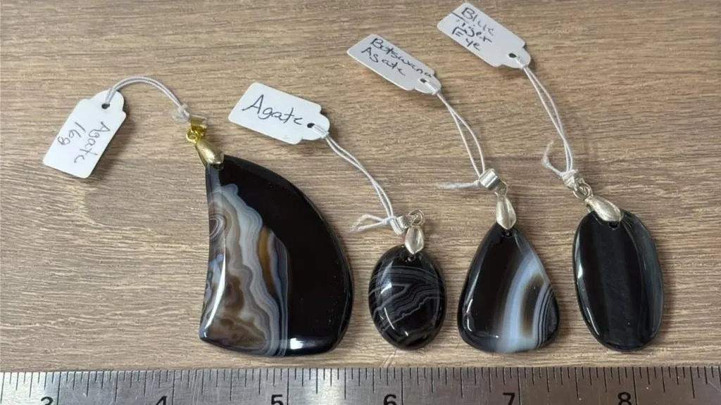 4 Crystal Pendants. *SC